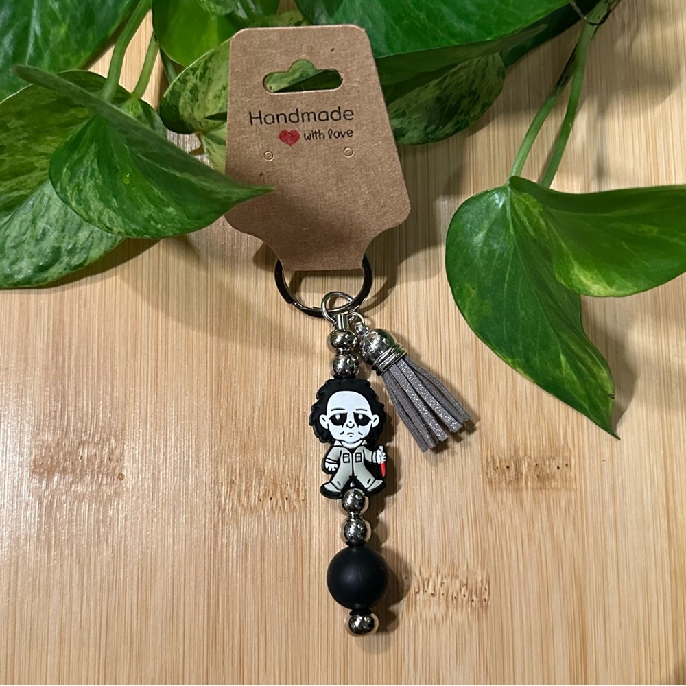 🎃 Spooky Halloween Keychain |‎ Handmade Silicone Beads | Fall Accessory 👻